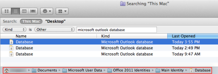 how to troubleshoot mac outlook 2011 identity database